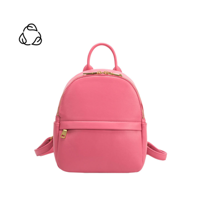 Melie Bianco Louise Pink Small Recycled Vegan Backpack