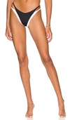 L*space Fused Billie Bikini Bottom In Black & Cream