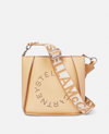 Stella Mccartney Stella Logo Shoulder Bag In Cornflake