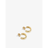 Ted Baker Helanna Rose Gold-tone Brass Hoop Earrings In Gold-col