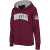 Colosseum Stadium Athletic Maroon Montana Grizzlies Arched Name Full-zip Hoodie In Maroon