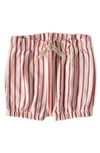 Pehr Babies' Stripes Away Bubble Shorts In Red