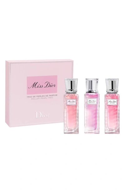 Dior Miss  Trio Roller-pearl Fragrance Set (nordstrom Exclusive) $133 Value