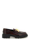 TOD'S LEATHER CHAIN LOAFERS