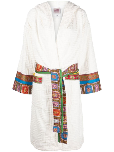 Etro Home Paisley Print Dressing Gown In White