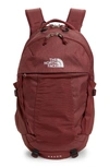 The North Face Recon Backpack In Wild Gngr Lt Hthr/ Tnf White