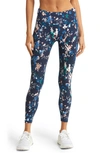 Blue Floral Displace Print