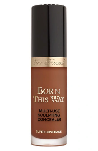 Too Faced Born This Way Super Coverage Multi-use Sculpting Concealer In Sable - Rich W/ Rosy Undertones