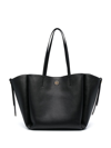 MICHAEL KORS WOMEN'S  BLACK LEATHER TOTE