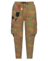DSQUARED2 DSQUARED2 WOMAN PANTS MILITARY GREEN SIZE 6 COTTON, ELASTANE, POLYESTER