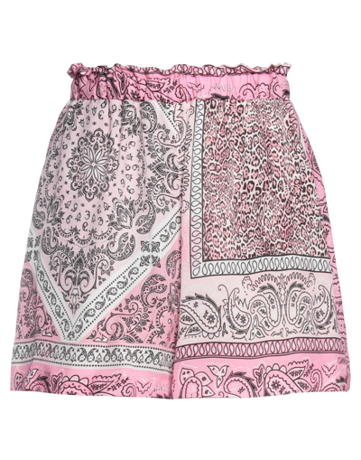 Pinko Woman Shorts & Bermuda Shorts Pink Size 4 Viscose In Pink