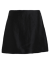 OTHER STORIES & OTHER STORIES WOMAN MINI SKIRT BLACK SIZE 10 LINEN, POLYAMIDE