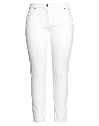 Brunello Cucinelli Straight-leg Denim Trousers In White
