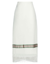 Jil Sander Long Skirts In White