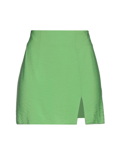 Topshop Mini Skirts In Green