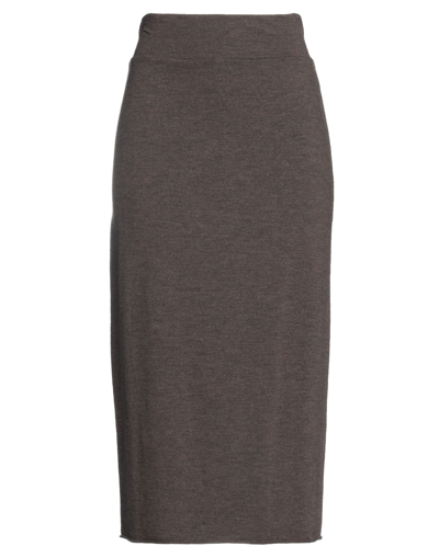 Labo.art Labo. Art Midi Skirts In Dark Brown