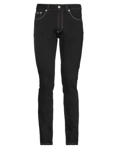 Versace Jeans Couture Skinny Cotton Denim Jeans In Black