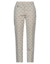 Rabanne Cotton-blend Jacquard Straight-leg Pants In Beige