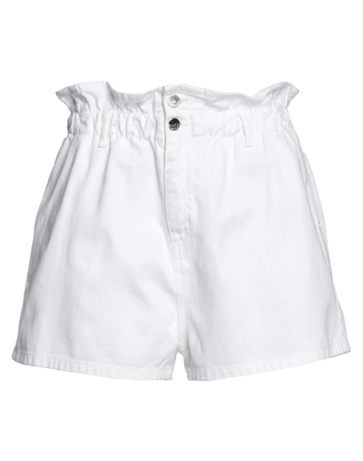Kaos Jeans Denim Shorts In White