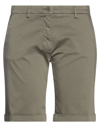 Mason's Woman Shorts & Bermuda Shorts Military Green Size 6 Cotton, Elastane