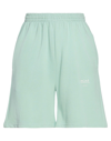 Vicolo Woman Shorts & Bermuda Shorts Light Green Size S Cotton, Polyester