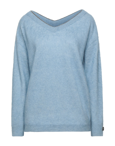 Brunello Cucinelli Sweaters In Azure
