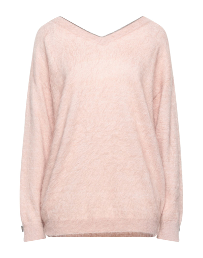 Brunello Cucinelli Sweaters In Blush