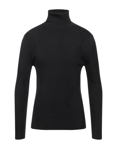 Alpha Studio Turtlenecks In Black