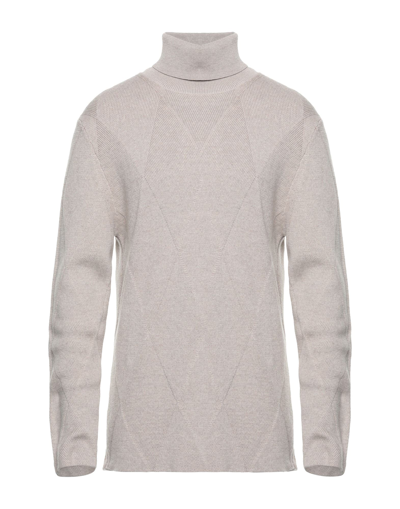 Alpha Studio Turtlenecks In Beige