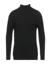 ALPHA STUDIO ALPHA STUDIO MAN TURTLENECK BLACK SIZE L VISCOSE, NYLON, WOOL, CASHMERE, POLYESTER