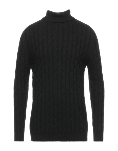 Alpha Studio Turtlenecks In Black