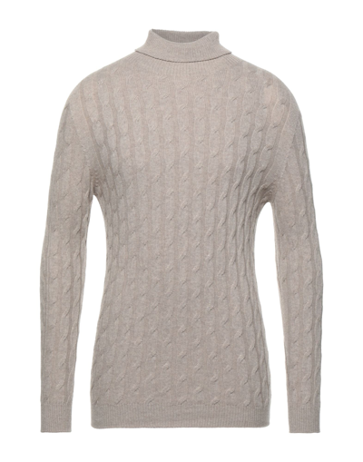 Alpha Studio Turtlenecks In Beige