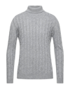 Alpha Studio Turtlenecks In Grey