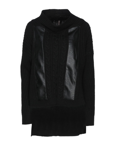 Manila Grace Turtlenecks In Black