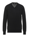 Alpha Studio Sweaters In Black