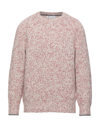 Brunello Cucinelli Sweaters In Red