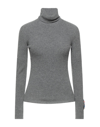 Dsquared2 Ribbed Wool Turtleneck Sweater In Grey