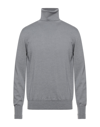 Alpha Studio Turtlenecks In Grey