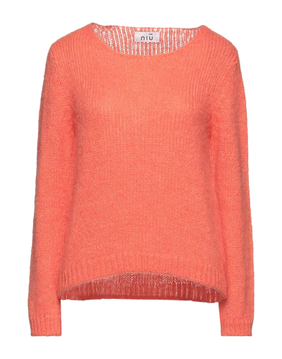 Niū Sweaters In Orange