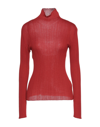Agnona Turtlenecks In Brick Red