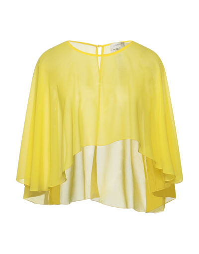 Anna Molinari Woman Capes & Ponchos Yellow Size 2 Polyester