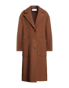 Harris Wharf London Coats In Camel