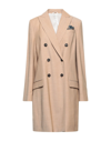 Brunello Cucinelli Overcoats In Beige