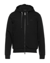 Emporio Armani Logo Cotton Hoodie With Hooded Design In Black