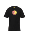 MARKET MARKET SMILEY GOOD AND EVIL T-SHIRT MAN T-SHIRT BLACK SIZE XL COTTON