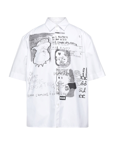 Msgm Shirts In White