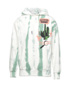 MARKET MARKET GROWTH MARKET TIE-DYE HOODIE MAN SWEATSHIRT GREEN SIZE L COTTON