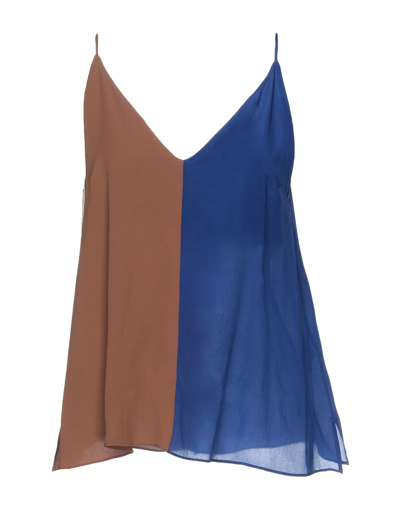 Semicouture Tops In Blue