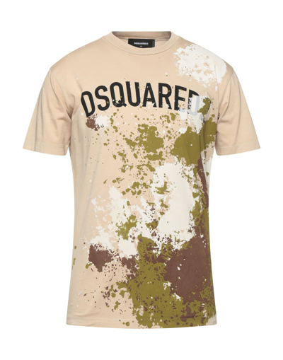 Dsquared2 T-shirts In Beige