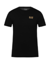 Ea7 T-shirts In Black